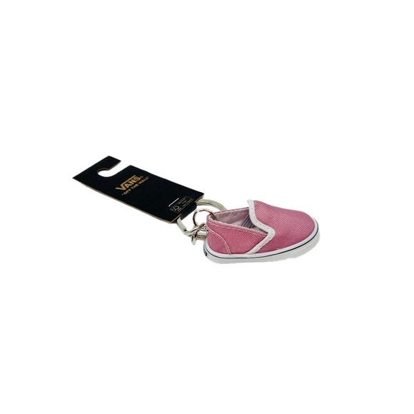 Vans Womens Retro Pink Slip On Sneaker Key Chain - Picture 6 of 9